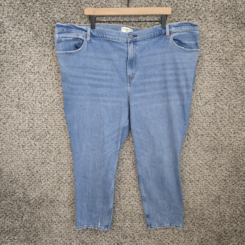 Abercrombie & Fitch Jeans Womens 36‎ US 22 Blue The Mom High Rise 5 Pocket Denim